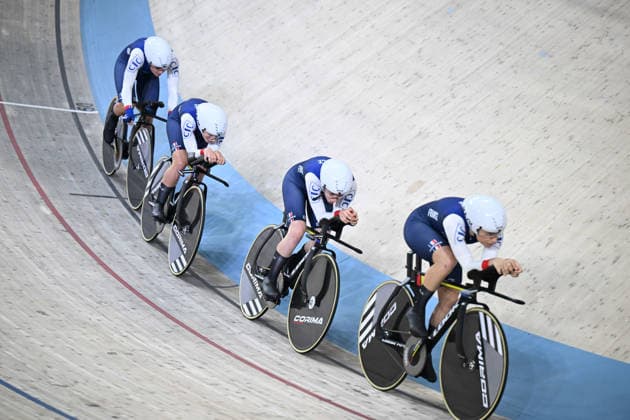 01-02-2026 European Championships Elite Women Track; Giornata 01; 2026, France; Copponi, Clara; Berteau, Victoire; Dupin, Melanie; Rouat, Ilona; Konya - Velodrom; 