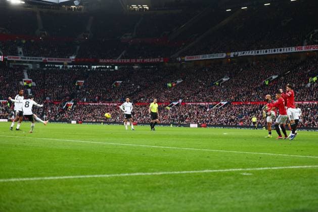 Harry Wilson of Fulham has his free kick saved Manchester United, ManU v Fulham, Premier League, Football, Old Trafford, Manchester, UK - 01 Feb 2026Manchester Old Trafford United Kingdom EDITORIAL USE ONLY No use with unauthorised audio, video, data, fixture lists, club league logos or live services. Online in-match use limited to 120 images, no video emulation. No use in betting, games or single club league player publications.  Copyright: xPaulxCurrie Shutterstockx 16496861ey