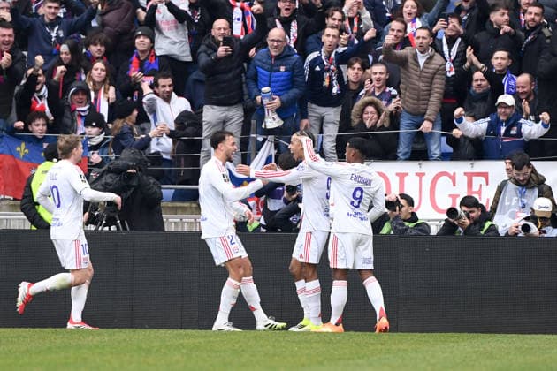 Olympique Lyonnais v Lille OSC - Ligue 1 McDonald s 2025 2026 21 Ruben KLUIVERT (ol) - 99 Noah NARTEY (ol) during the Ligue 1 McDonald s match between Lyon and Lille at Groupama Stadium on February 1, 2026 in Lyon, France. Lyon France  Copyright: xFEPx 776348270