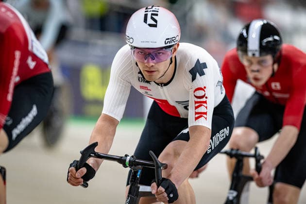POOT Mats: UEC Track cycling, Rad, Radsport, Bahnrad, Bahn European Championships Konya 2026 POOT Mats ( SUI ) Switzerland Querformat - quer - horizontal - Landscape - Event Veranstaltung: UEC Track Cycling European Championships 2026 - Category Kategorie: Cycling - Track Cycling European Championships - Location Ort: Asia - Turkey - Konya - Discipline: Qualification for Elimination Race - Category: Elite Men - Distance: ... m - Date Datum: 01.02.2026 Sunday Day 1 -