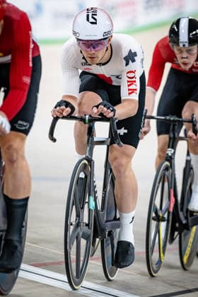 POOT Mats: UEC Track cycling, Rad, Radsport, Bahnrad, Bahn European Championships Konya 2026 POOT Mats ( SUI ) Switzerland Hochformat - Hoch - Vertikal - Portrait - Event Veranstaltung: UEC Track Cycling European Championships 2026 - Category Kategorie: Cycling - Track Cycling European Championships - Location Ort: Asia - Turkey - Konya - Discipline: Qualification for Elimination Race - Category: Elite Men - Distance: ... m - Date Datum: 01.02.2026 Sunday Day 1 -