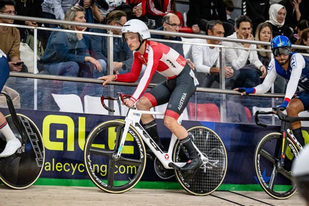 LÄSSER Franz-Josef: UEC Track cycling, Rad, Radsport, Bahnrad, Bahn European Championships Konya 2026 LÄSSER Franz-Josef ( AUT ) Austria Querformat - quer - horizontal - Landscape - Event Veranstaltung: UEC Track Cycling European Championships 2026 - Category Kategorie: Cycling - Track Cycling European Championships - Location Ort: Asia - Turkey - Konya - Discipline: Qualification for Elimination Race - Category: Elite Men - Distance: ... m - Date Datum: 01.02.2026 Sunday Day 1 -