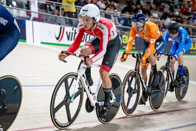 LÄSSER Franz-Josef: UEC Track cycling, Rad, Radsport, Bahnrad, Bahn European Championships Konya 2026 LÄSSER Franz-Josef ( AUT ) Austria Querformat - quer - horizontal - Landscape - Event Veranstaltung: UEC Track Cycling European Championships 2026 - Category Kategorie: Cycling - Track Cycling European Championships - Location Ort: Asia - Turkey - Konya - Discipline: Qualification for Elimination Race - Category: Elite Men - Distance: ... m - Date Datum: 01.02.2026 Sunday Day 1 -