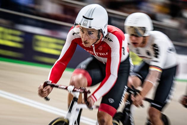 LÄSSER Franz-Josef: UEC Track cycling, Rad, Radsport, Bahnrad, Bahn European Championships Konya 2026 LÄSSER Franz-Josef ( AUT ) Austria Querformat - quer - horizontal - Landscape - Event Veranstaltung: UEC Track Cycling European Championships 2026 - Category Kategorie: Cycling - Track Cycling European Championships - Location Ort: Asia - Turkey - Konya - Discipline: Qualification for Elimination Race - Category: Elite Men - Distance: ... m - Date Datum: 01.02.2026 Sunday Day 1 -