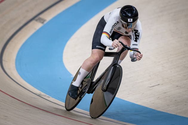 GRABOSCH Pauline Sophie: UEC Track cycling, Rad, Radsport, Bahnrad, Bahn European Championships Konya 2026 GRABOSCH Pauline Sophie ( GER ) Germany Querformat - quer - horizontal - Landscape - Event Veranstaltung: UEC Track Cycling European Championships 2026 - Category Kategorie: Cycling - Track Cycling European Championships - Location Ort: Asia - Turkey - Konya - Discipline: Team Sprint - Category: Elite Women - Distance: ... m - Date Datum: 01.02.2026 Sunday Day 1 -