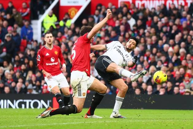 Rodrigo Muniz of Fulham misses a chance Manchester United, ManU v Fulham, Premier League, Football, Old Trafford, Manchester, UK - 01 Feb 2026Manchester Old Trafford United Kingdom EDITORIAL USE ONLY No use with unauthorised audio, video, data, fixture lists, club league logos or live services. Online in-match use limited to 120 images, no video emulation. No use in betting, games or single club league player publications.  Copyright: xPaulxCurrie Shutterstockx 16496861gv