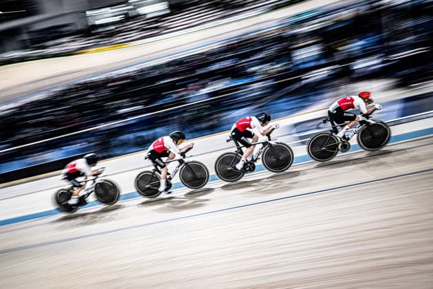 ANDRES Michelle, LEU Lorena, LIEHNER Annika, LIECHTI Jasmin: UEC Track cycling, Rad, Radsport, Bahnrad, Bahn European Championships Konya 2026 ANDRES Michelle - LEU Lorena - LIEHNER Annika - LIECHTI Jasmin ( SUI ) Switzerland Querformat - quer - horizontal - Landscape - Event Veranstaltung: UEC Track Cycling European Championships 2026 - Category Kategorie: Cycling - Track Cycling European Championships - Location Ort: Asia - Turkey - Konya - Discipline: Team Pursuit - Category: Elite Women - Distance: 4000 m - Date Datum: 01.02.2026 Sunday Day 1 -