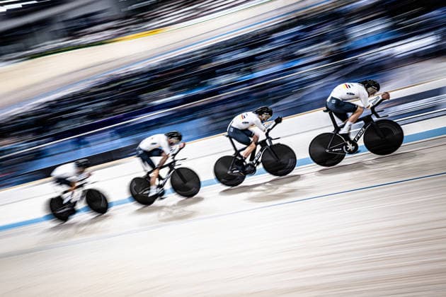 GROSS Felix, BOOS Benjamin, BRIESE Max-David, JOCHUM Ben Felix: UEC Track cycling, Rad, Radsport, Bahnrad, Bahn European Championships Konya 2026 GROSS Felix - BOOS Benjamin - BRIESE Max-David - JOCHUM Ben Felix ( GER ) Germany Querformat - quer - horizontal - Landscape - Event Veranstaltung: UEC Track Cycling European Championships 2026 - Category Kategorie: Cycling - Track Cycling European Championships - Location Ort: Asia - Turkey - Konya - Discipline: Team Pursuit - Category: Elite Men - Distance: 4000 m - Date Datum: 01.02.2026 Sunday Day 1 -