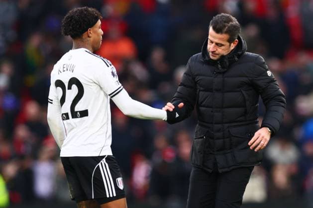 Fulham Head Coach Marco Silva and Kevin at the end of the match Manchester United, ManU v Fulham, Premier League, Football, Old Trafford, Manchester, UK - 01 Feb 2026Manchester Old Trafford United Kingdom EDITORIAL USE ONLY No use with unauthorised audio, video, data, fixture lists, club league logos or live services. Online in-match use limited to 120 images, no video emulation. No use in betting, games or single club league player publications. Copyright: xPaulxCurrie Shutterstockx 16496861ig
