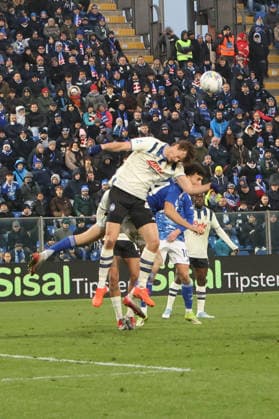 ComoÕs penalty foul during the Serie A soccer match between Como and Atalanta at the Giuseppe Sinigaglia stadium in Como, north Italy - February 1, 2026 - Soccer.  Copyright: xAntonioxSaiai LaPressex
