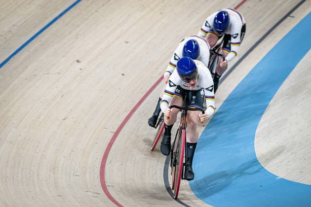 KALEE Kimberly, VAN DE WOUW Hetty, VAN DER PEET Steffie: UEC Track cycling, Rad, Radsport, Bahnrad, Bahn European Championships Konya 2026 KALEE Kimberly - VAN DE WOUW Hetty - VAN DER PEET Steffie ( NED ) Netherlands Querformat - quer - horizontal - Landscape - Event Veranstaltung: UEC Track Cycling European Championships 2026 - Category Kategorie: Cycling - Track Cycling European Championships - Location Ort: Asia - Turkey - Konya - Discipline: Team Sprint - Category: Elite Women - Distance: ... m - Date Datum: 01.02.2026 Sunday Day 1 -