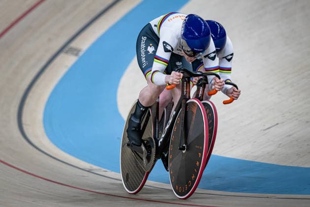 VAN DE WOUW Hetty, VAN DER PEET Steffie: UEC Track cycling, Rad, Radsport, Bahnrad, Bahn European Championships Konya 2026 VAN DE WOUW Hetty - VAN DER PEET Steffie ( NED ) Netherlands Querformat - quer - horizontal - Landscape - Event Veranstaltung: UEC Track Cycling European Championships 2026 - Category Kategorie: Cycling - Track Cycling European Championships - Location Ort: Asia - Turkey - Konya - Discipline: Team Sprint - Category: Elite Women - Distance: ... m - Date Datum: 01.02.2026 Sunday Day 1 -
