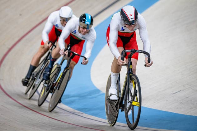 GEORGIEV Radoslavov Georgi, NIKOLOV Dragomirov Pavel, MINCHEV Yordanov Miroslav: UEC Track cycling, Rad, Radsport, Bahnrad, Bahn European Championships Konya 2026 GEORGIEV Radoslavov Georgi - NIKOLOV Dragomirov Pavel - MINCHEV Yordanov Miroslav ( BUL ) Bulgaria Querformat - quer - horizontal - Landscape - Event Veranstaltung: UEC Track Cycling European Championships 2026 - Category Kategorie: Cycling - Track Cycling European Championships - Location Ort: Asia - Turkey - Konya - Discipline: Team Sprint - Category: Elite Men - Distance: ... m - Date Datum: 01.02.2026 Sunday Day 1 -