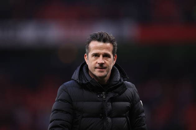 Football - Premier League - Manchester United, ManU v Fulham 1st February 2026 - Premier League - Manchester United v Fulham - Fulham manager Marco Silva looks dejected after the match - Photo: Simon Stacpoole Offside. Manchester UK Copyright: xSimonxStacpoolexOffside