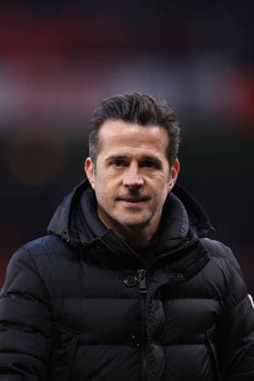 Football - Premier League - Manchester United, ManU v Fulham 1st February 2026 - Premier League - Manchester United v Fulham - Fulham manager Marco Silva looks dejected after the match - Photo: Simon Stacpoole Offside. Manchester UK Copyright: xSimonxStacpoolexOffside