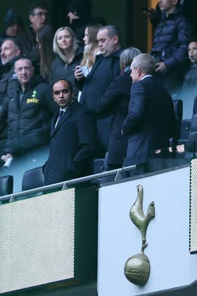 1st February 2026; Tottenham Hotspur Stadium, London, England; Premier League Football, Tottenham Hotspur versus Manchester City; Tottenham Hotspur CEO Vinai Venkatesham  KatiexChan Content restricted for UK based newspaper