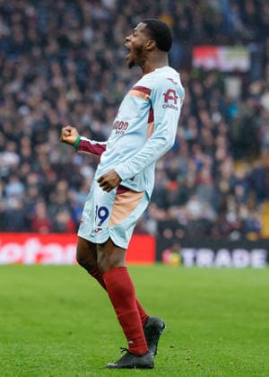 Birmingham, England, 1st February 2026. Dango Ouattara of Brentford celebrates scoring their sides first goal during the Aston Villa vs Brentford Premier League match at Villa Park, Birmingham. Picture credit should read: Cody Froggatt Sportimage EDITORIAL USE ONLY. No use with unauthorised audio, video, data, fixture lists, club league logos or live services. Online in-match use limited to 120 images, no video emulation. No use in betting, games or single club league player publications. SPI_059_CF_ASTON_VILLA_V_BRENTFORD SPI-4503-0058