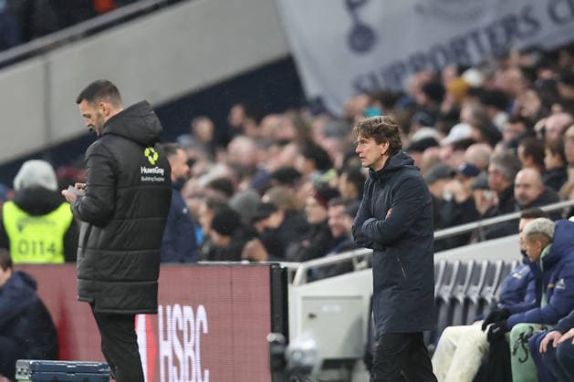 1st February 2026; Tottenham Hotspur Stadium, London, England; Premier League Football, Tottenham Hotspur versus Manchester City; Tottenham Hotspur manager Thomas Frank  KatiexChan Content restricted for UK based newspaper