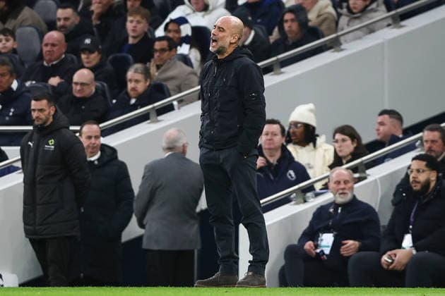 Tottenham Hotspur v Manchester City, Premier League Manchester City manager Pep Guardiola during the Tottenham Hotspur v Manchester City Premier League match at the Tottenham Hotspur Stadium, London, England on 1 February 2026 Credit: Ian Stephen Every Second Media Editorial use only. All images are copyright Every Second Media Limited. No images may be reproduced without prior permission. All rights reserved. Premier League and Football League images are subject to licensing agreements with Football DataCo Limited. see https: www.football-dataco.com Copyright: xIMAGO EveryxSecondxMediax ESM-1780-0012 IanxStephenx xEveryxSecondxMediax