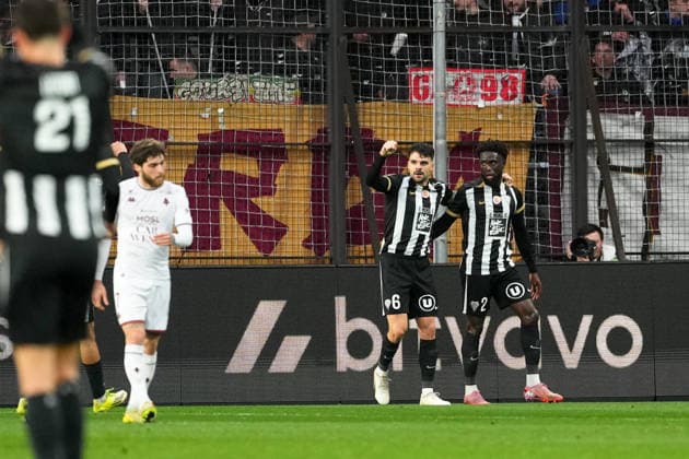 Angers SCO v FC Metz - Ligue 1 McDonald s 2025 2026 06 Louis MOUTON (sco) - 02 Carlens ARCUS (sco) during the Ligue 1 McDonald s match between Angers and Metz at Stade Raymond Kopa on February 1, 2026 in Angers, France. Angers France  Copyright: xFEPx 776348273