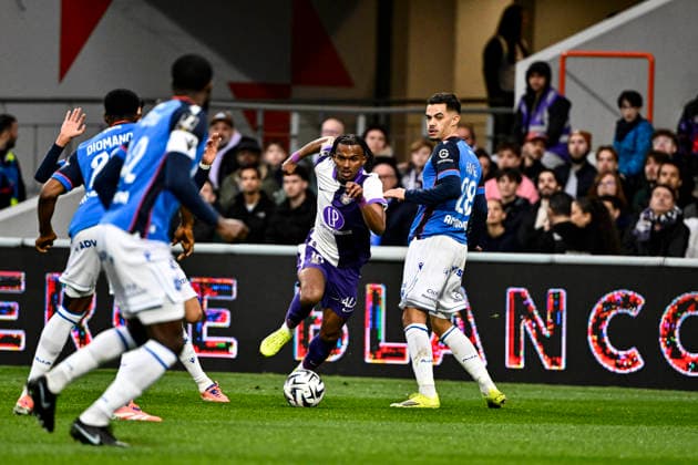 FOOTBALL : Toulouse vs Auxerre - 20eme Journee de Ligue1 McDonald S - Toulouse - 01 02 2026 Yann Gboho (tfc) Toulouse  Copyright: xThierryxBretonx