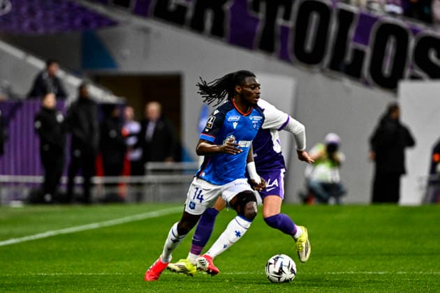FOOTBALL : Toulouse vs Auxerre - 20eme Journee de Ligue1 McDonald S - Toulouse - 01 02 2026 Gideon Mensah (aja) Toulouse  Copyright: xThierryxBretonx