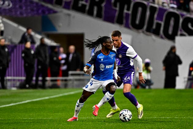 FOOTBALL : Toulouse vs Auxerre - 20eme Journee de Ligue1 McDonald S - Toulouse - 01 02 2026 Gideon Mensah (aja) Toulouse  Copyright: xThierryxBretonx