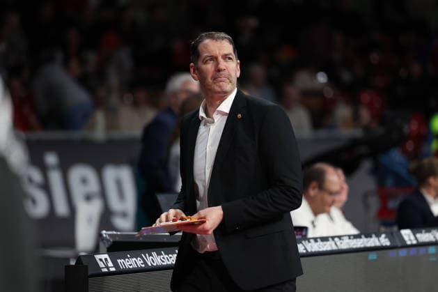 Ty Harrelson (ratiopharm Ulm, Chef-Trainer) vor dem Spiel, GER, FC Bayern Basketball vs. ratiopharm Ulm, Basketball, easycredit Basketball Bundesliga, 18. Spieltag, Saison 2025 2026, 01.02.2026, GER, FC Bayern Basketball vs. ratiopharm Ulm, Basketball, easycredit Basketball Bundesliga, 18. Spieltag, Saison 2025 2026, 01.02.2026 Muenchen Copyright: xEibner-Pressefoto JennixMaulx EP_JML