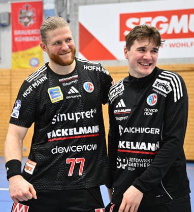 01.02.2026 - Handball - Saison 2025 2026 - Testspiel - Freundschaftsspiel : HC Erlangen HCE - Frisch Auf Göppingen - - xwoxzix - Maciej Gebala (77, HC Erlangen HCE ) Yannik Bialowas (7, HC Erlangen HCE )