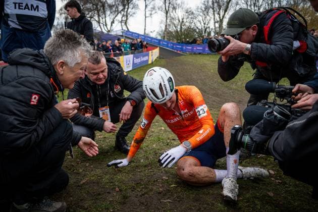 Dutch Leonie Bentveld pictured after winning the U23 women race at UCI Cyclocross World Championships, on Sunday 01 February 2026, in Hulst, The Netherlands. DAVIDxPINTENS  x160275257x