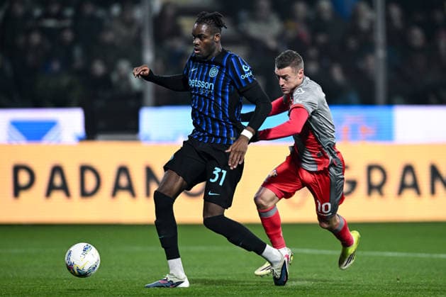 Db Cremona 01 02 2026 - campionato di calcio Serie A Cremonese-Inter foto Daniele Buffa Image nella foto: Yann Bisseck-Jamie Vardy 