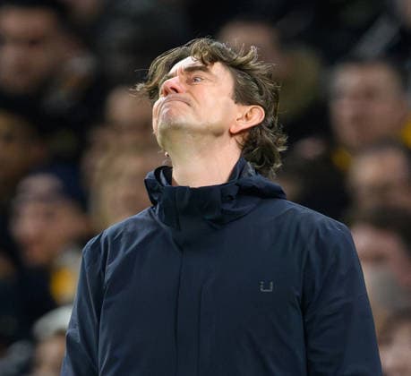 01 Feb 2026 - Tottenham v Manchester City - Premier League - Tottenham Hotspur Stadium - London. Tottenham v Manchester City - Premier League - Tottenham Hotspur Stadium - London. Tottenham Manager Thomas Frank. Picture : Mark Pain LONDON England  Copyright: xMarkxPainx