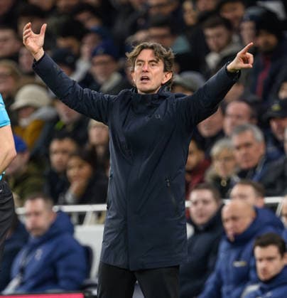 01 Feb 2026 - Tottenham v Manchester City - Premier League - Tottenham Hotspur Stadium - London. Tottenham v Manchester City - Premier League - Tottenham Hotspur Stadium - London. Tottenham Manager Thomas Frank. Picture : Mark Pain LONDON England  Copyright: xMarkxPainx
