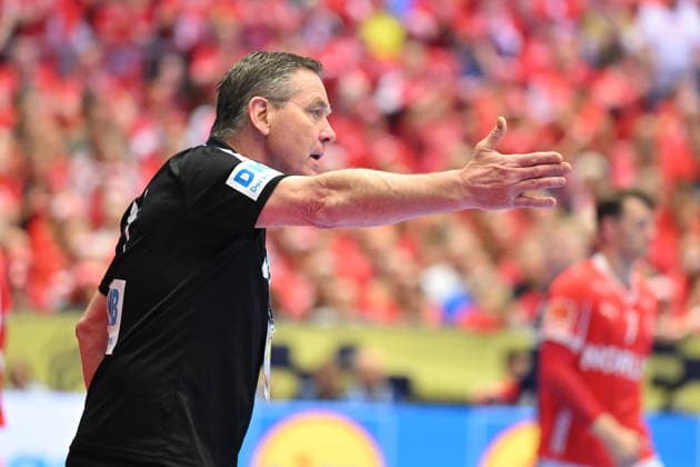 Herning, Denmark, 010226. Jyske Bank Boxen Hall. First place match of the European Handball Championship, Denmark - Germany. In the photo: Alfred Gislason. Photo: Ante Cizmic CROPIX Hrvatska Copyright: xxAntexCizmicx danska_njemacka10-010226