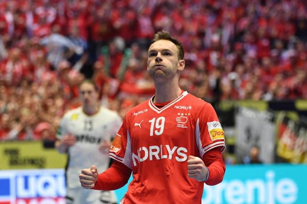 Herning, Denmark, 010226. Jyske Bank Boxen Hall. First place match of the European Handball Championship, Denmark - Germany. In the photo: Mathias Gidsel. Photo: Ante Cizmic CROPIX Hrvatska Copyright: xxAntexCizmicx danska_njemacka4-010226