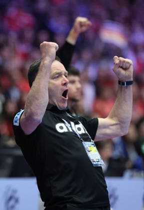 Denmark v Germany - Men s EHF EURO 2026 Final Head Caoch of Alfred Gislason during the Men s EHF EURO 2026 Final match between Denmark and Germany at Jyske Bank Boxen on February 1, 2026 in Herning, Denmark.  SanjinxStrukic PIXSELL