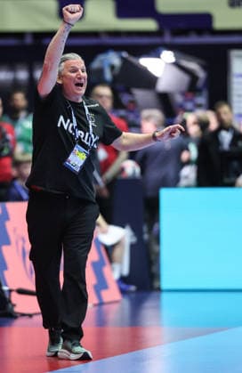 Denmark v Germany - Men s EHF EURO 2026 Final Head Coach of Denmark Nikolaj Jacobsen during the Men s EHF EURO 2026 Final match between Denmark and Germany at Jyske Bank Boxen on February 1, 2026 in Herning, Denmark.  SanjinxStrukic PIXSELL