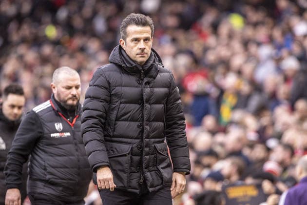 MANCHESTER, ENGLAND - FEBRUARY 01: Marco Silva of Fulham during a Premier League 2026 match between Manchester United, ManU and Fulham at Old Trafford on February 1st, 2026 in Manchester, England. (Photo by Richard Callis Sports Press Photo) Copyright: xRichardxCallis SportsxPressxPhotx Sportspressphoto_SPR87742