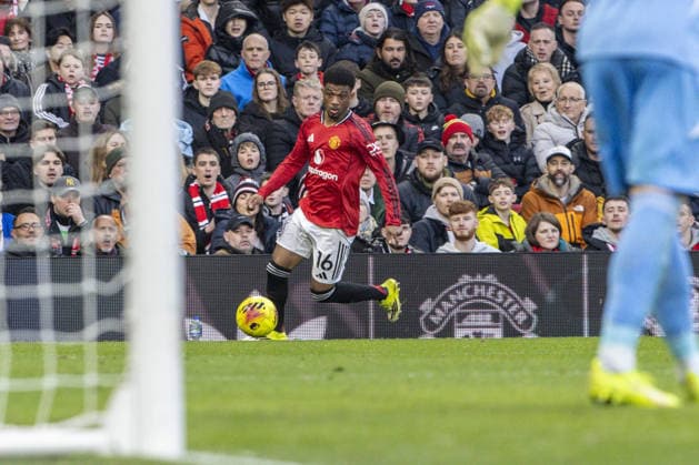 MANCHESTER, ENGLAND - FEBRUARY 01: Amad Diallo of Manchester United, ManU during a Premier League 2026 match between Manchester United and Fulham at Old Trafford on February 1st, 2026 in Manchester, England. (Photo by Richard Callis Sports Press Photo) Copyright: xRichardxCallis SportsxPressxPhotx Sportspressphoto_SPR87761