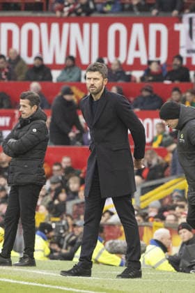 MANCHESTER, ENGLAND - FEBRUARY 01: Michael Carrick during a Premier League 2026 match between Manchester United, ManU and Fulham at Old Trafford on February 1st, 2026 in Manchester, England. (Photo by Richard Callis Sports Press Photo) Copyright: xRichardxCallis SportsxPressxPhotx Sportspressphoto_SPR87765