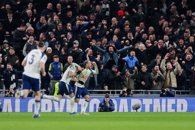Premier League 2025 26 Tottenham Hotspur v Manchester City Tottenham Hotspur Stadium 01.02.2026 Dominic Solanke of Tottenham Hotspur celebrates scoring 2-2 Premier League 2025 26 Tottenham Hotspur v Manchester City Tottenham Hotspur Stadium 01.02.2026 Photograph By Marc Aspland The Times  Copyright: xMarcxAsplandx NINTCHDBPICT001055806017