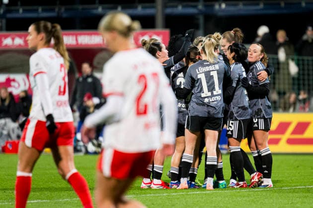 01.02.2026, xomx, Fussball Google Pixel Frauen-Bundesliga, RB Leipzig - Eintracht Frankfurt v.l. jubelt, Torjubel, Tor, Goal, Jubel, Freude, freuen zum 0:1. (DFL DFB REGULATIONS PROHIBIT ANY USE OF PHOTOGRAPHS as IMAGE SEQUENCES and or QUASI-VIDEO) Leipzig