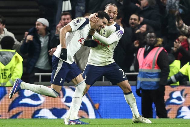 Tottenham Hotspur v Manchester City, Premier League Dominic Solanke of Tottenham Hotspur scores and celebrates, 2-2, during the Tottenham Hotspur v Manchester City Premier League match at the Tottenham Hotspur Stadium, London, England on 1 February 2026 Credit: Ian Stephen Every Second Media Editorial use only. All images are copyright Every Second Media Limited. No images may be reproduced without prior permission. All rights reserved. Premier League and Football League images are subject to licensing agreements with Football DataCo Limited. see https: www.football-dataco.com Copyright: xIMAGO EveryxSecondxMediax ESM-1780-0054 IanxStephenx xEveryxSecondxMediax