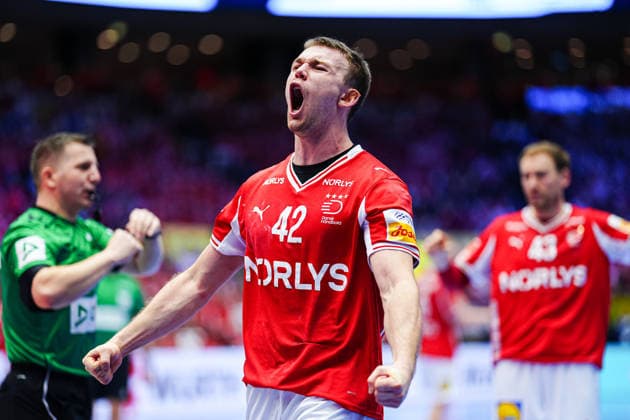 Jubel Thomas Arnoldsen (Daenemark, 42) DEN, Daenemark vs. Deutschland, Handball, EHF Europameisterschaft 2026, Finale, 01.02.2026 DEN, Daenemark vs. Deutschland, Handball, EHF Europameisterschaft 2026, Finale, 01.02.2026 Herning Copyright: xEibner-Pressefoto MarcelxvonxFehrnx EP_MFN