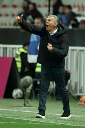 Nice v Stade Brestois 29 - Ligue 1 McDonald s 2025 2026 Claude Puel Haed Coach of OGC Nice reacts on the side line during the Ligue 1 McDonald s match between Nice and Brest at Allianz Riviera on February 1, 2026 in Nice, France. WARNING! This Photograph May Only Be Used For Newspaper And Or Magazine Editorial Purposes. May Not Be Used For Publications Involving 1 player, 1 Club Or 1 Competition Without Written Authorisation From Football DataCo Ltd. For Any Queries, Please Contact Football DataCo Ltd on +44 (0) 207 864 9121 Nice Allianz Riviera South-Eastern France France Copyright: xAllstarxPicturexLibraryxLtdx