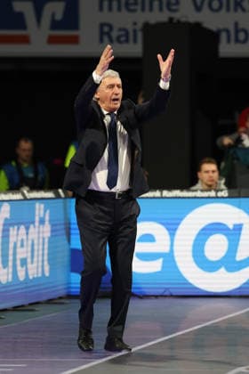 Svetislav Pesic (FC Bayern Basketball, Chef-Trainer) gestikuliert, GER, FC Bayern Basketball vs. ratiopharm Ulm, Basketball, easycredit Basketball Bundesliga, 18. Spieltag, Saison 2025 2026, 01.02.2026, GER, FC Bayern Basketball vs. ratiopharm Ulm, Basketball, easycredit Basketball Bundesliga, 18. Spieltag, Saison 2025 2026, 01.02.2026 Muenchen Copyright: xEibner-Pressefoto JennixMaulx EP_JML