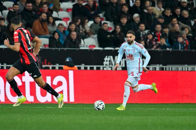 FOOTBALL : Nice (OGCN) vs Brest (SB29) - ligue 1 - 1 2 26 Brest™s forward 10 R. Del Castillo during the French L1 2025-2026 season football match between Nice (OGCN) and Brest (SB) at Allianz Riviera stadium of Nice, south France, on February 1, 2026. NICEFrance  Copyright: xFredericxDIDESx