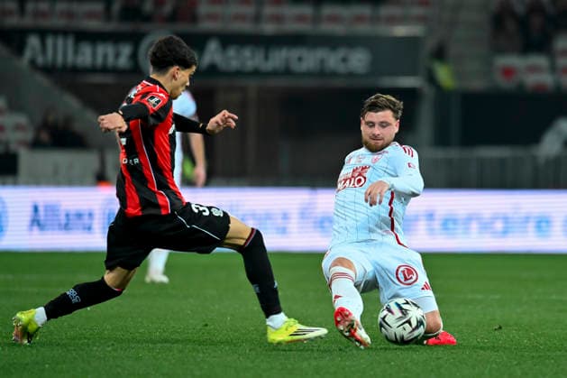 FOOTBALL : Nice (OGCN) vs Brest (SB29) - ligue 1 - 1 2 26 Brest s midfielder 8 H. Magnetti during the French L1 2025-2026 season football match between Nice (OGCN) and Brest (SB) at Allianz Riviera stadium of Nice, south France, on February 1, 2026. NICEFrance  Copyright: xFredericxDIDESx
