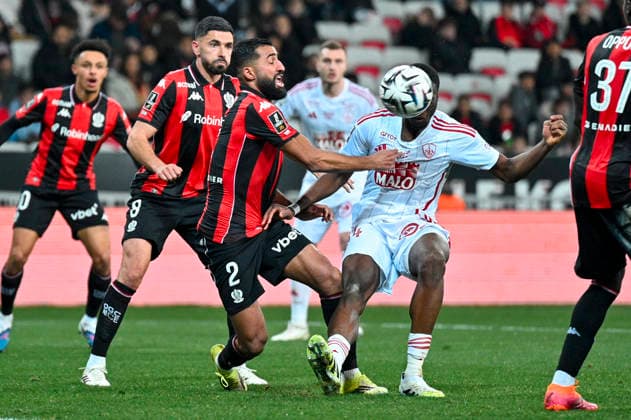 FOOTBALL : Nice (OGCN) vs Brest (SB29) - ligue 1 - 1 2 26 Nice™s defender 2 Ali Abdi during the French L1 2025-2026 season football match between Nice (OGCN) and Brest (SB) at Allianz Riviera stadium of Nice, south France, on February 1, 2026. NICEFrance  Copyright: xFredericxDIDESx