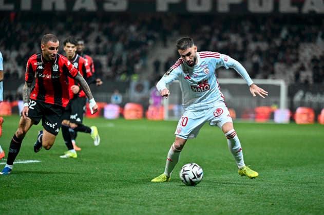FOOTBALL : Nice (OGCN) vs Brest (SB29) - ligue 1 - 1 2 26 Brest™s forward 10 R. Del Castillo during the French L1 2025-2026 season football match between Nice (OGCN) and Brest (SB) at Allianz Riviera stadium of Nice, south France, on February 1, 2026. NICEFrance  Copyright: xFredericxDIDESx